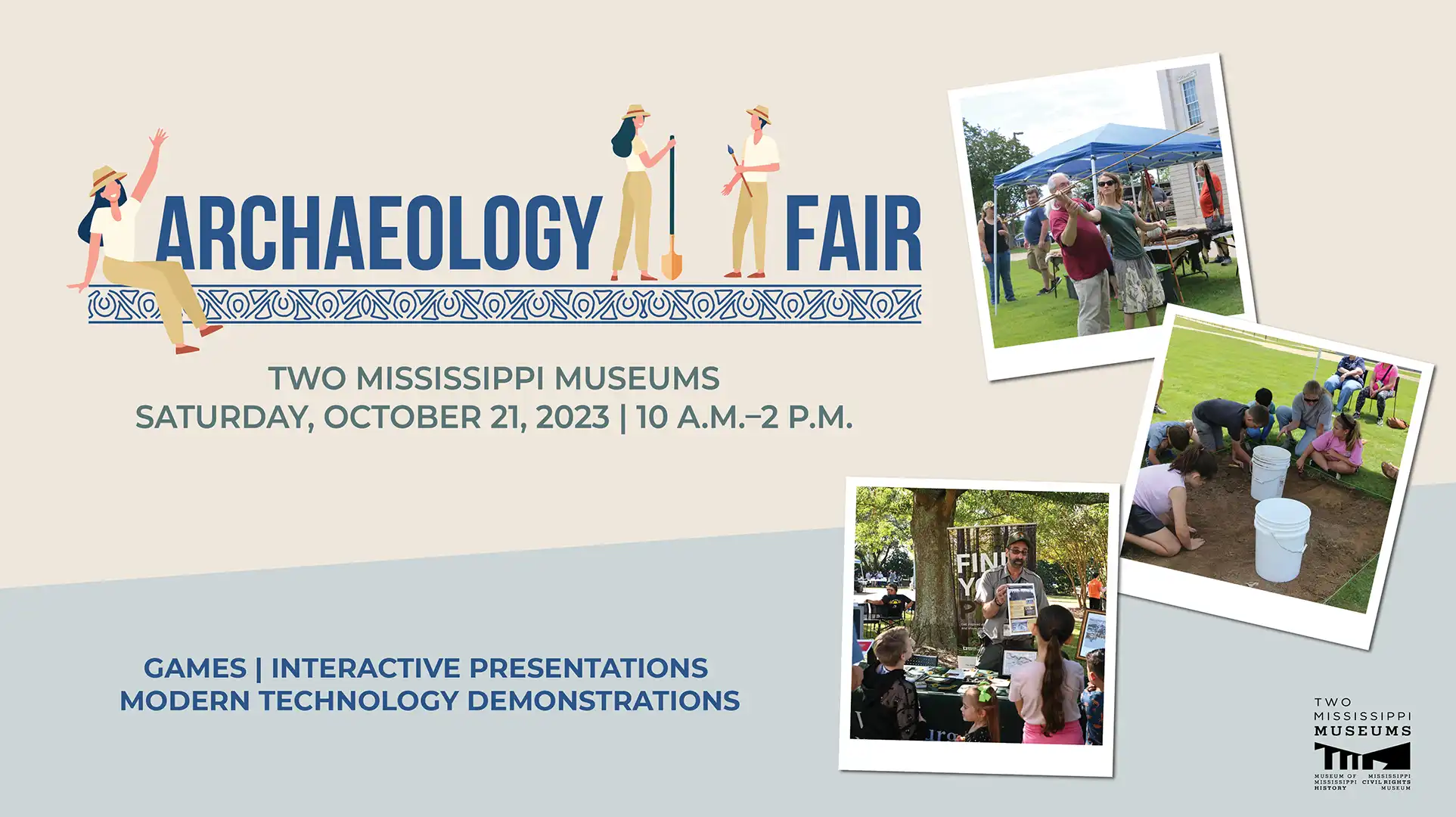Archaeology Fair, October 21, 2023 at the Two Mississippi Museums