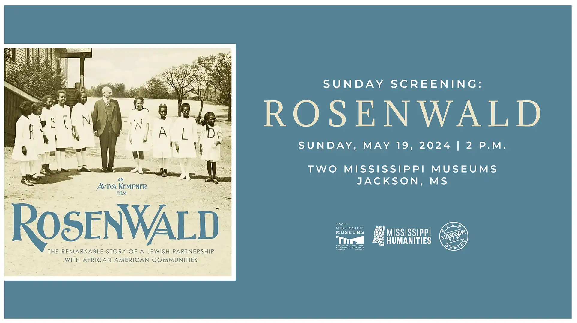 Sunday Screening - May 19, 2024 - Rosenwald