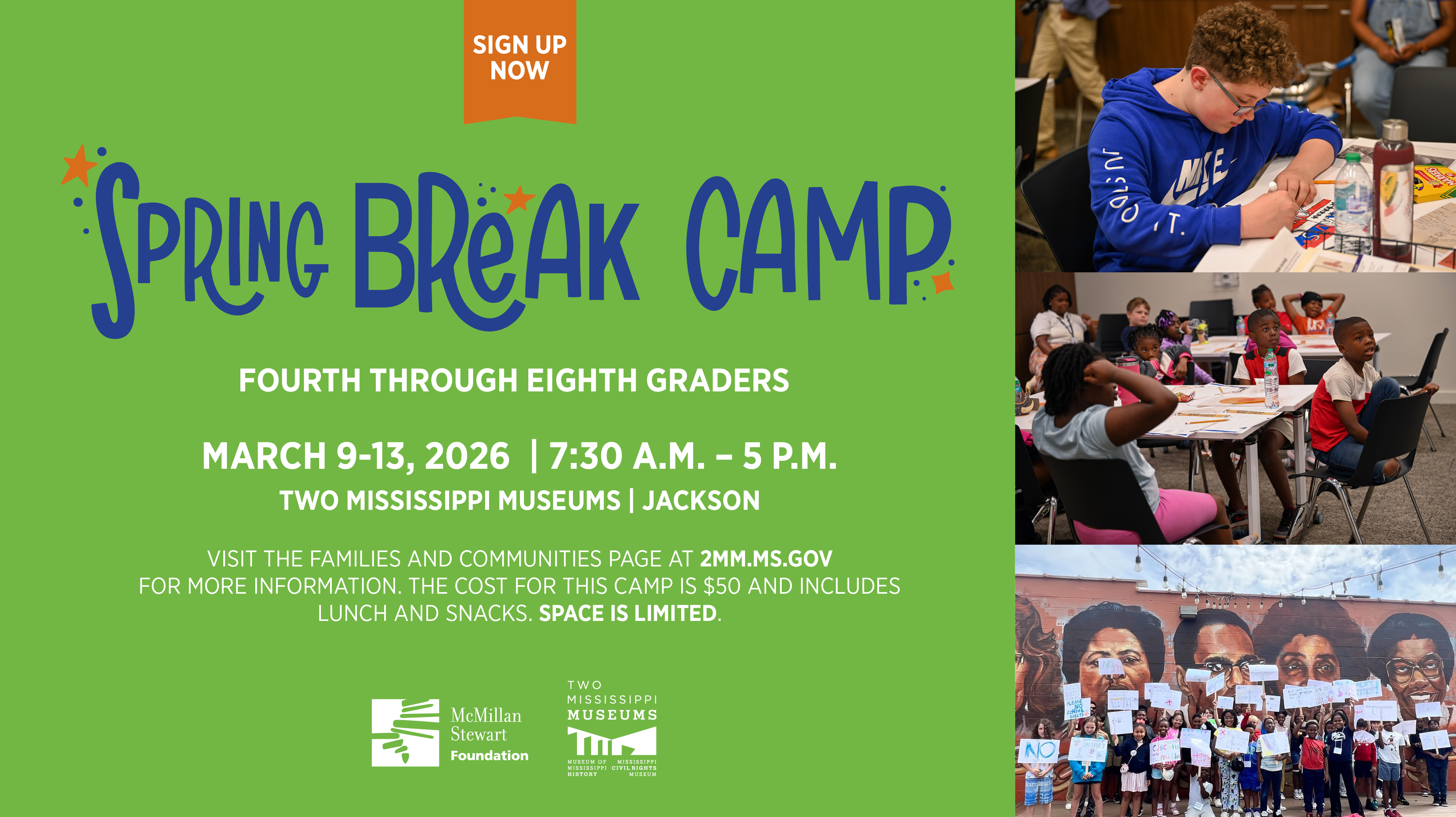 Spring Break Camp - Fourth Through Eighth Graders 